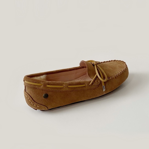 Roozee Australia DAKA Suede Camp Moccasin Driving Loafer Chestnut NIB - Picture 6 of 16